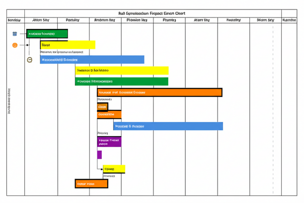 Gantt chart illustrating a construction project schedule in Bali, accounting for Balinese holidays and seasonal weather.