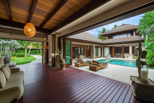 Completed Balinese villa interior showcasing quality construction and ready for handover