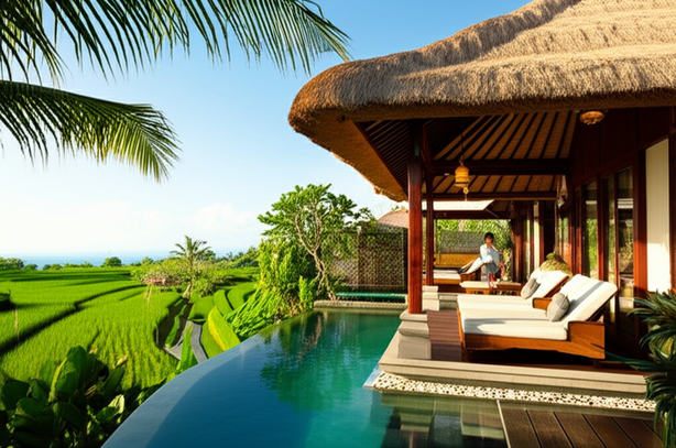 A stunning Balinese villa showcasing the importance of regular maintenance for investment purposes.
